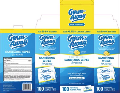 Germ-away Box Of 100 (Germ Away Sachet Dispenser Box 1m)